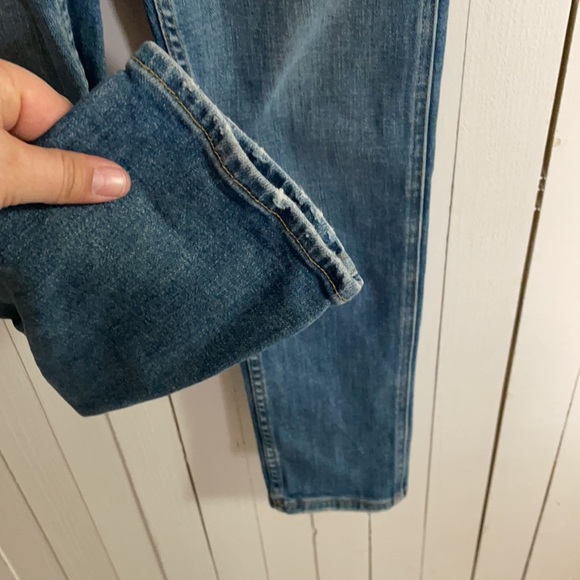 FRAME DENIM OVERALLS sz S distressed at pockets. - Picture 4 of 7